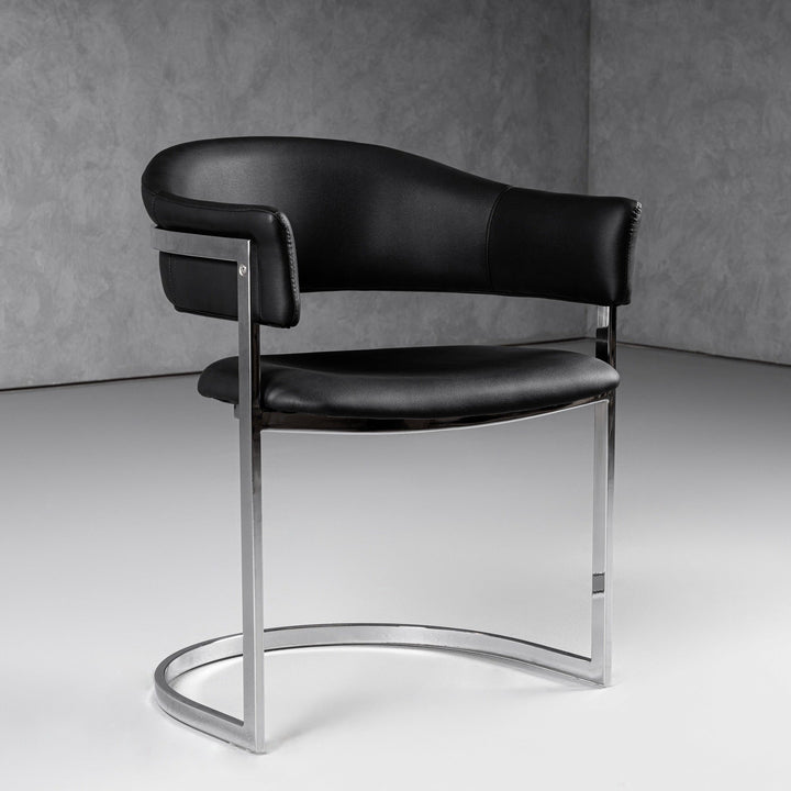 ALLIE LEATHERETTE DINING CHAIR