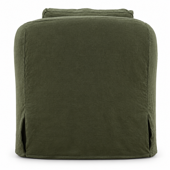 ALMA LINEN SLIPCOVER SWIVEL CHAIR