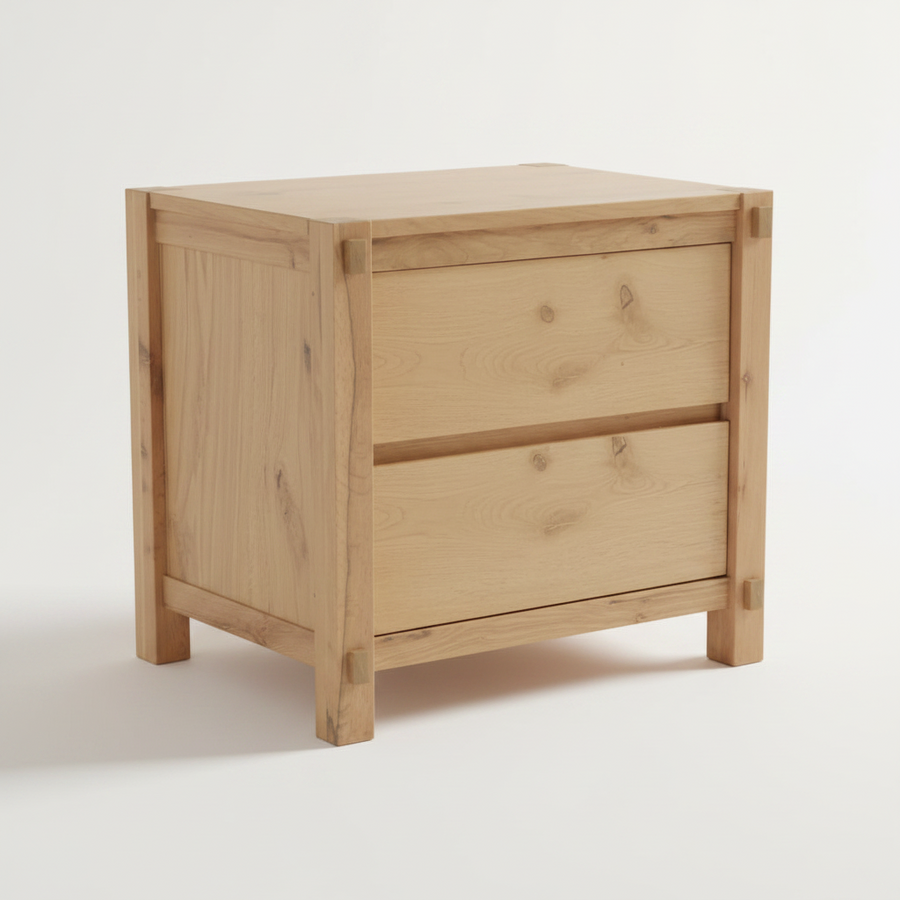 ALPINE DISTRESSED OAK NIGHTSTAND