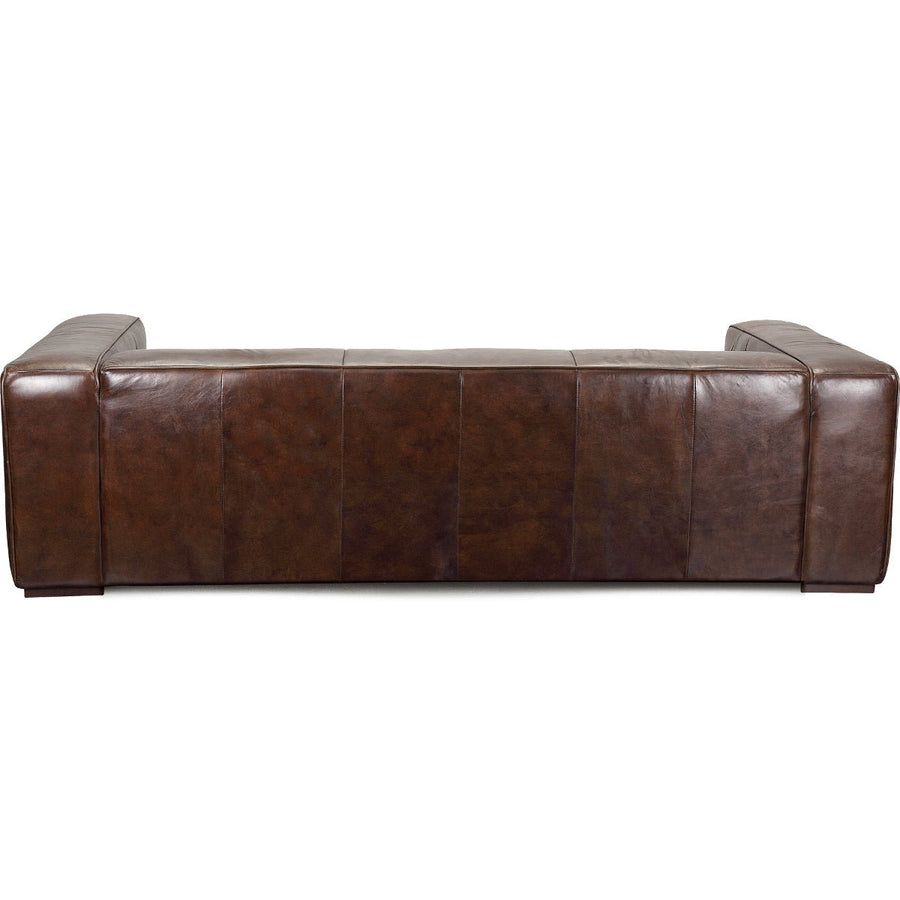 ANTWERP CIGAR BROWN LEATHER SOFA