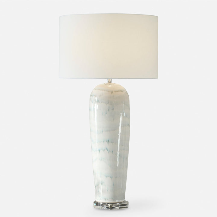 ARDEN WHITE GLAZE TABLE LAMP