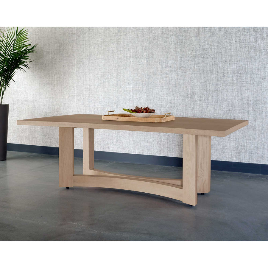 AREZZA 90.5" DINING TABLE - LIGHT WASH