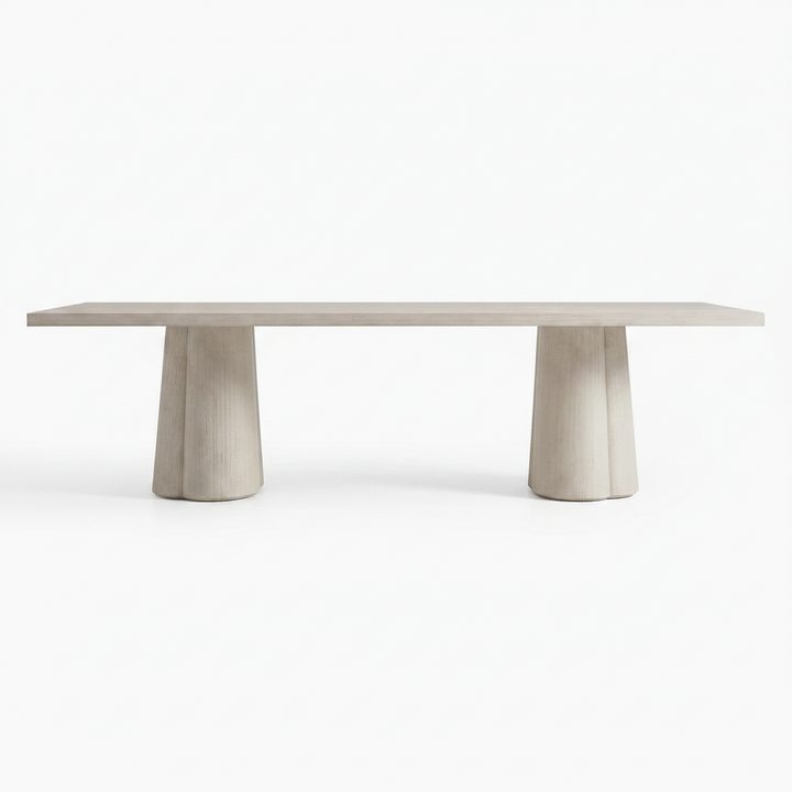 ARIEL WHITEWASHED DINING TABLE