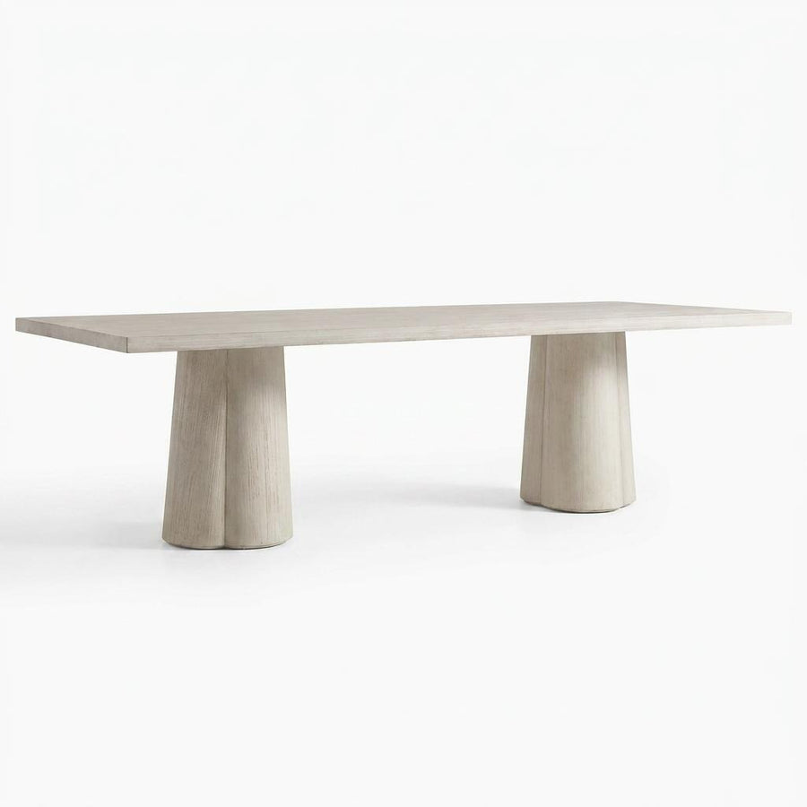 ARIEL WHITEWASHED DINING TABLE