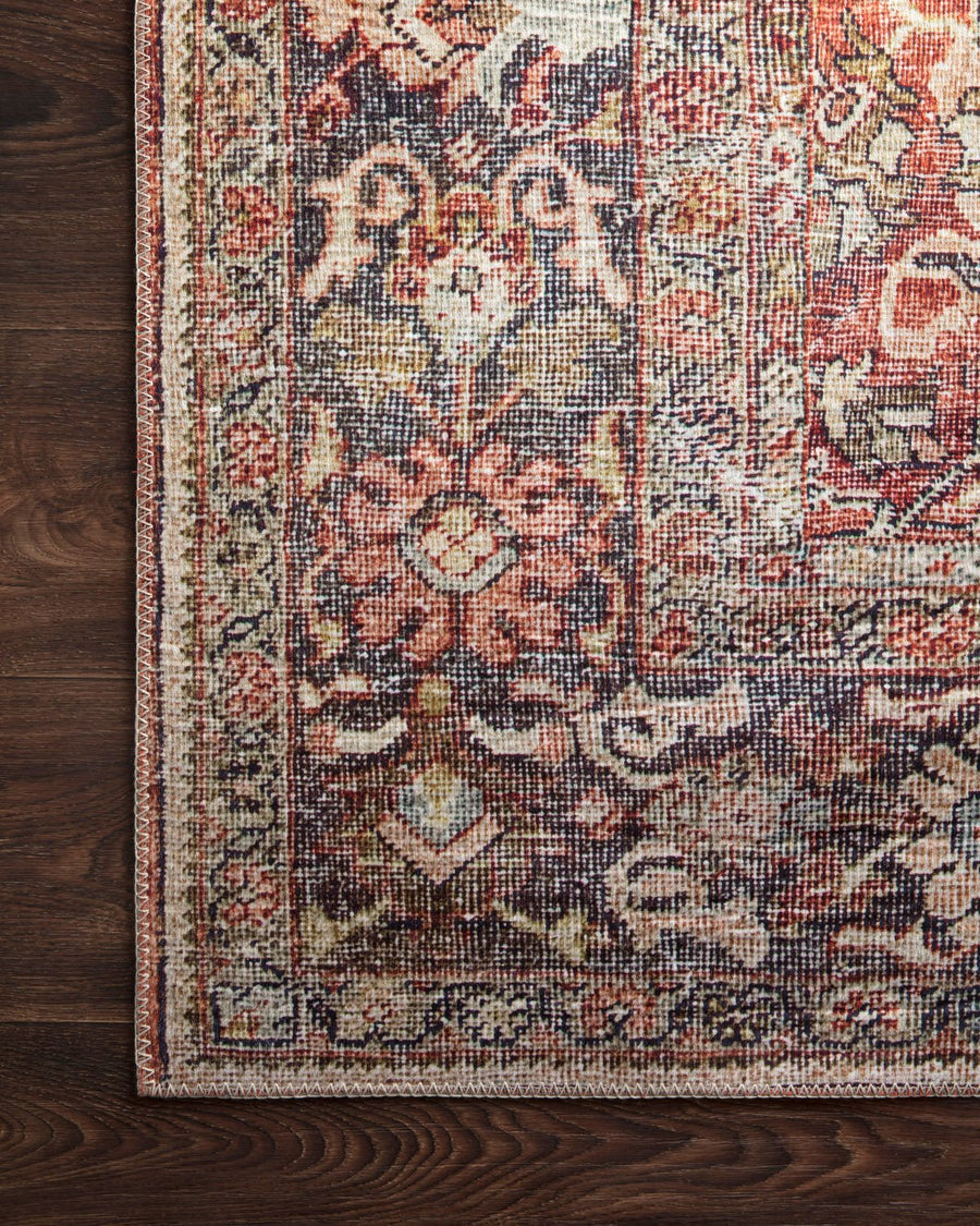 ARJUN VINTAGE PRINT FLAT RUG: SPICE