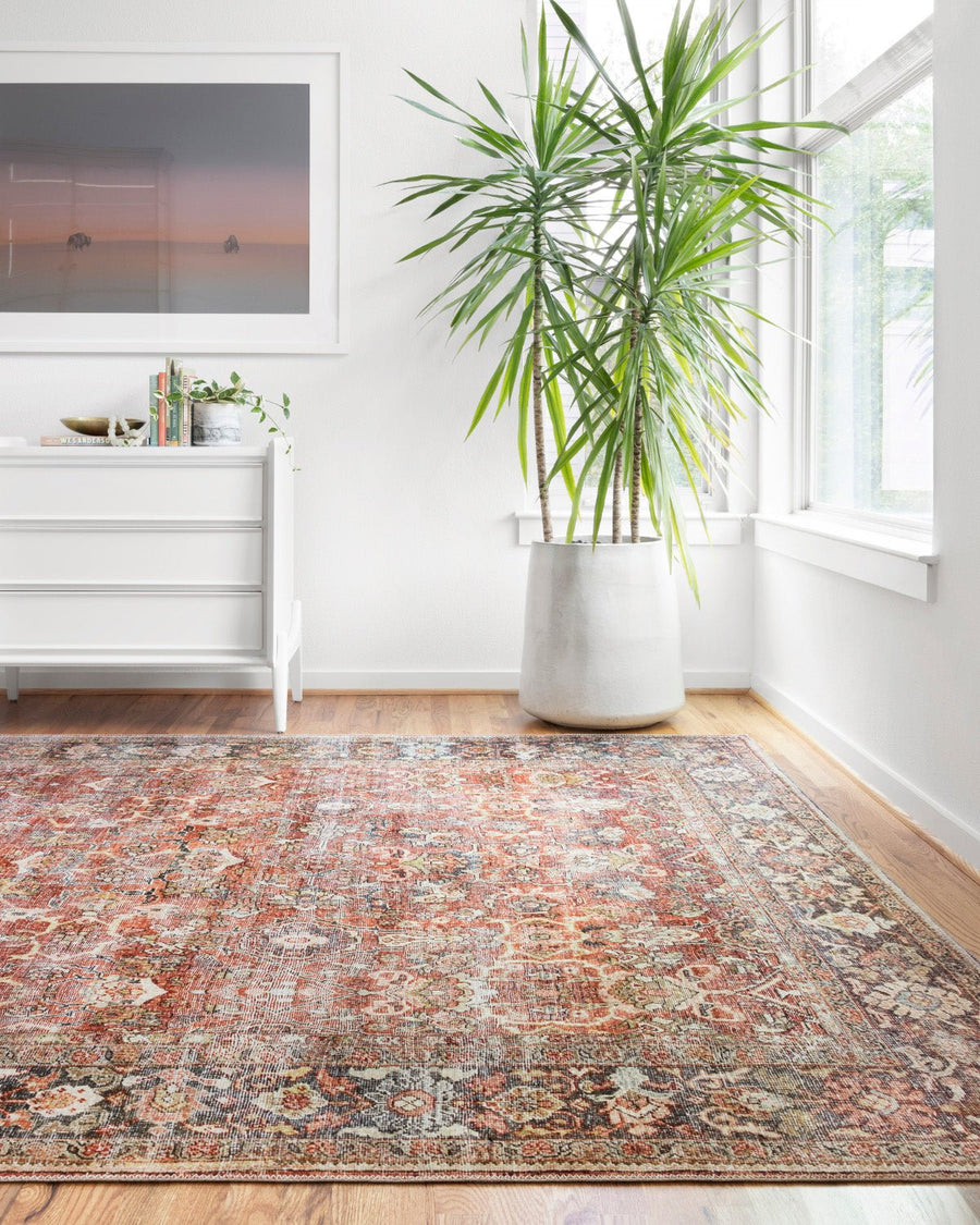 ARJUN VINTAGE PRINT FLAT RUG: SPICE
