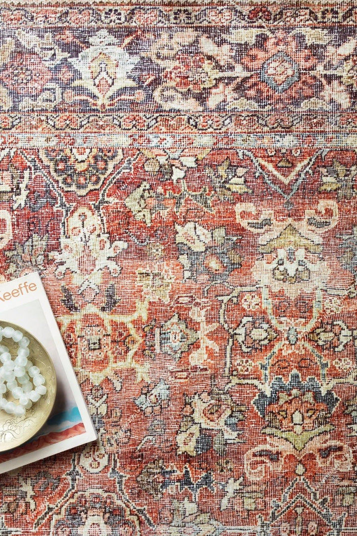 ARJUN VINTAGE PRINT FLAT RUG: SPICE