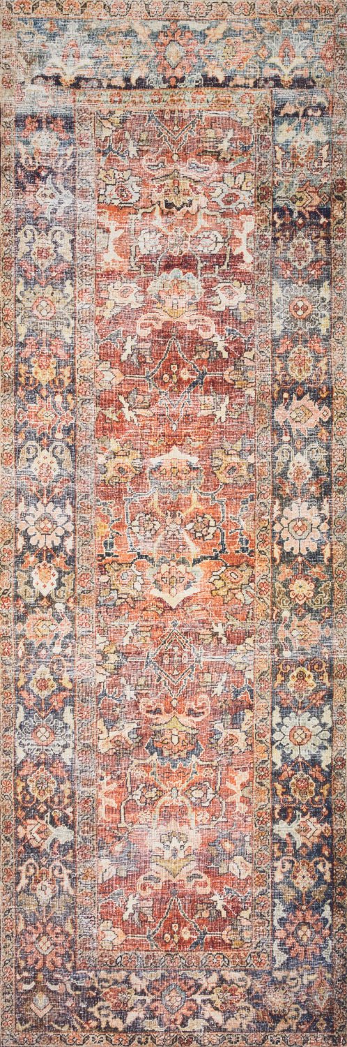 ARJUN VINTAGE PRINT FLAT RUG: SPICE