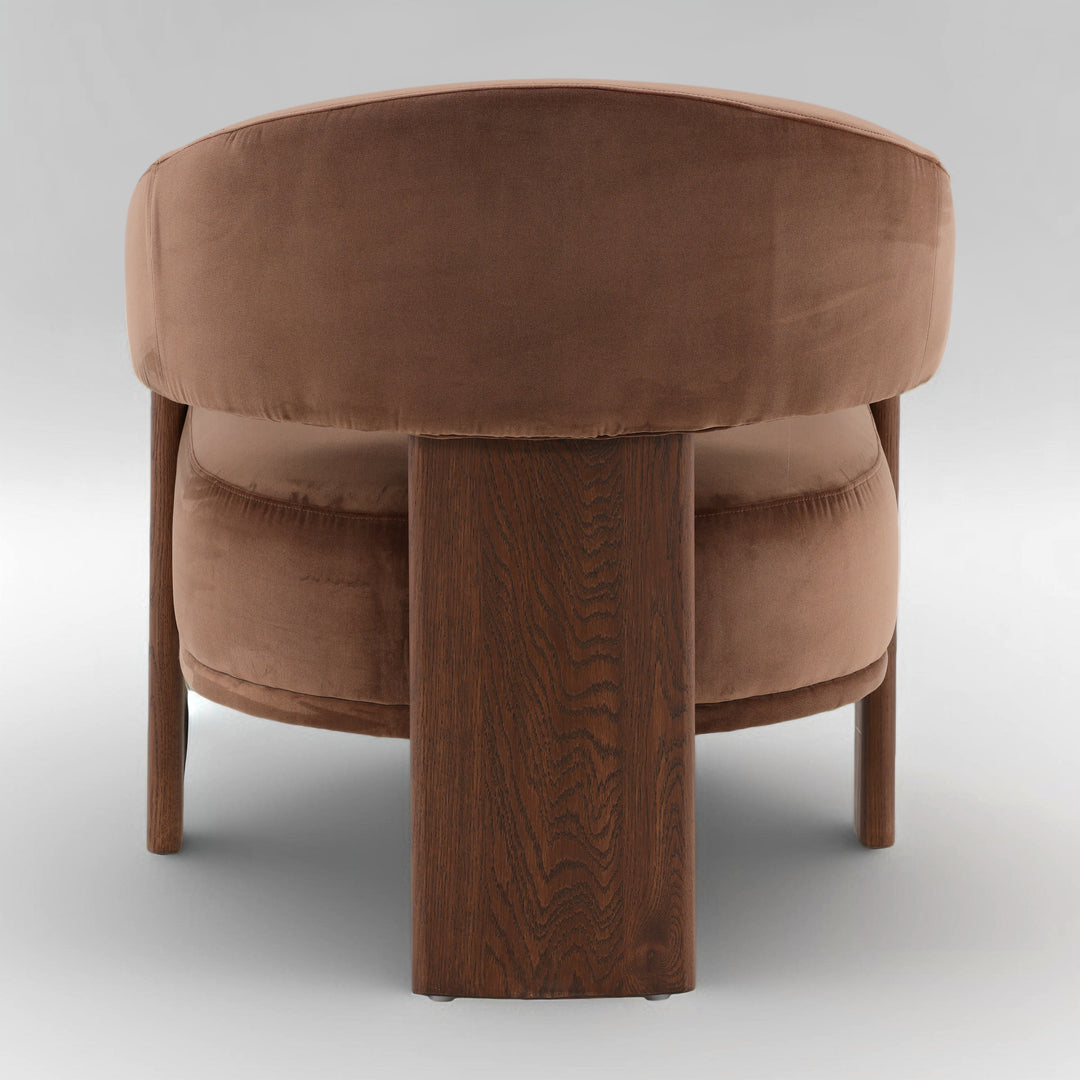 ARNIE CHOCOLATE VELVET ACCENT CHAIR