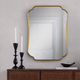 ATHENA GOLD VANITY MIRROR