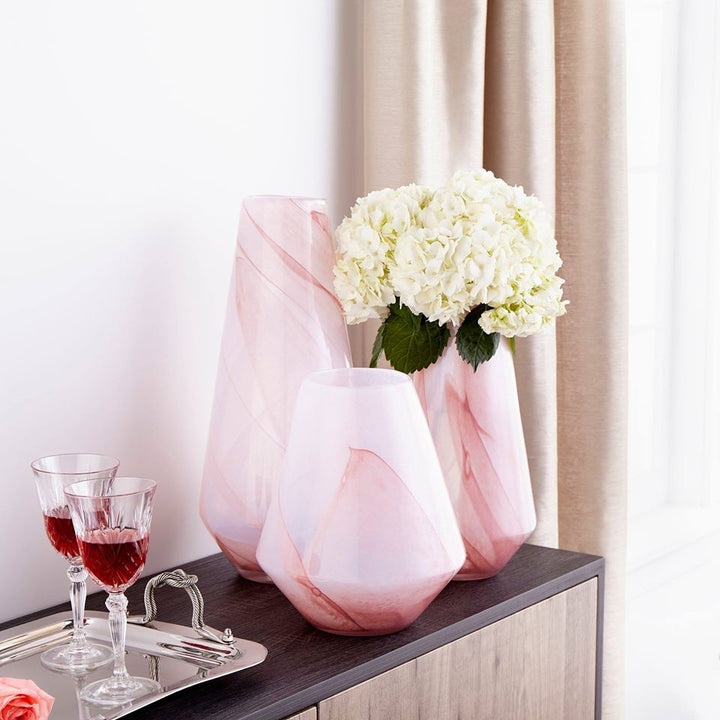 ATRIA PINK GLASS VASE