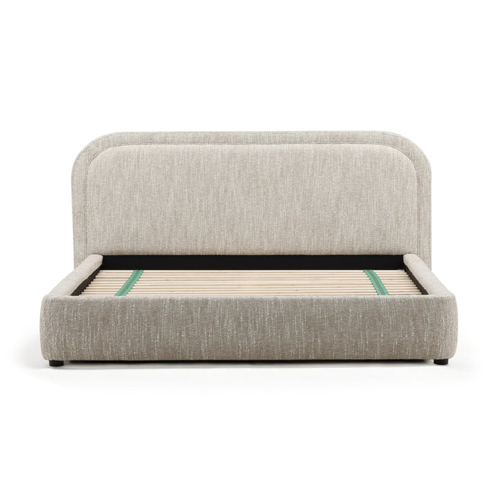 AUGIE NAPA BEIGE BOUCLE UPHOLSTERED BED