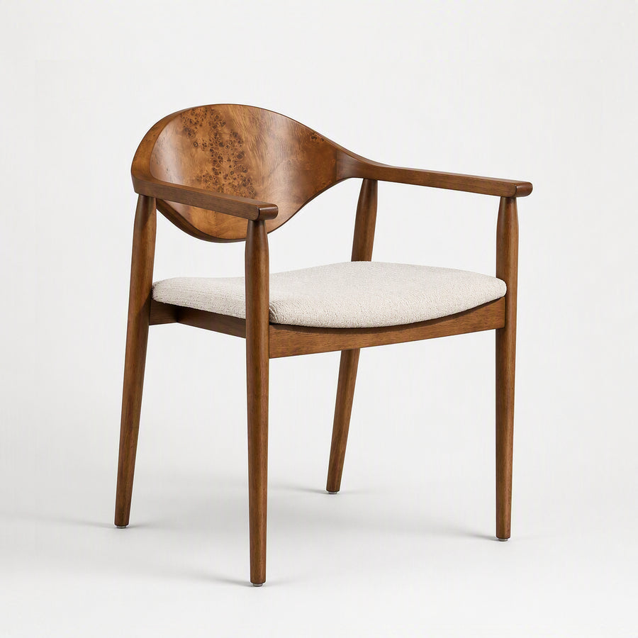 AUGUSTA BURL DINING CHAIR