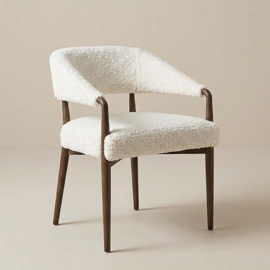 AUSTIN SHEARLING DINING CHAIR