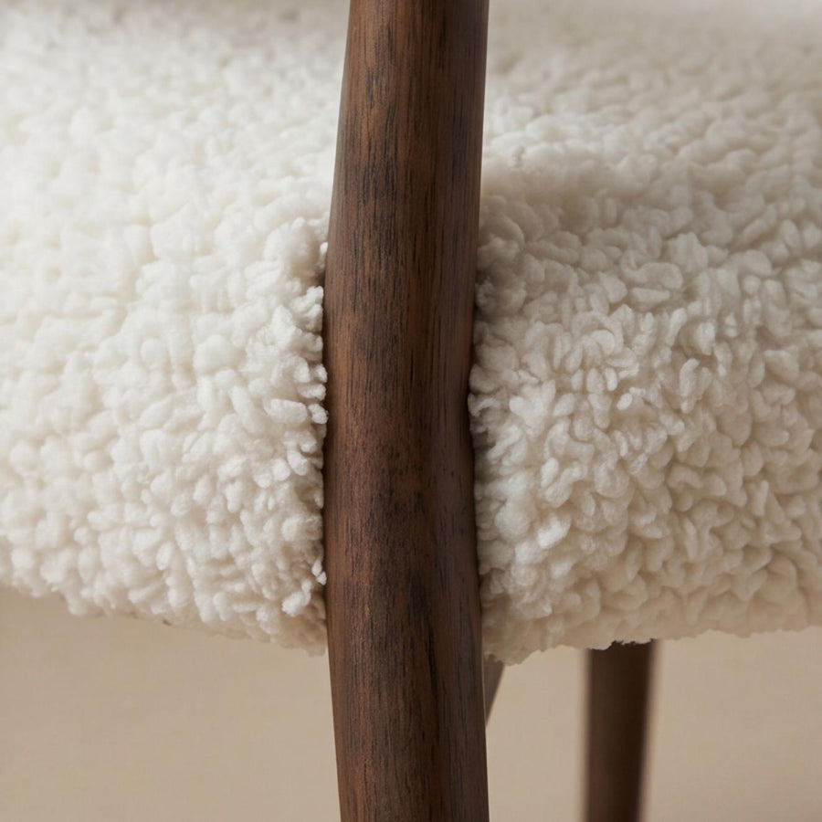 AUSTIN SHEARLING DINING CHAIR
