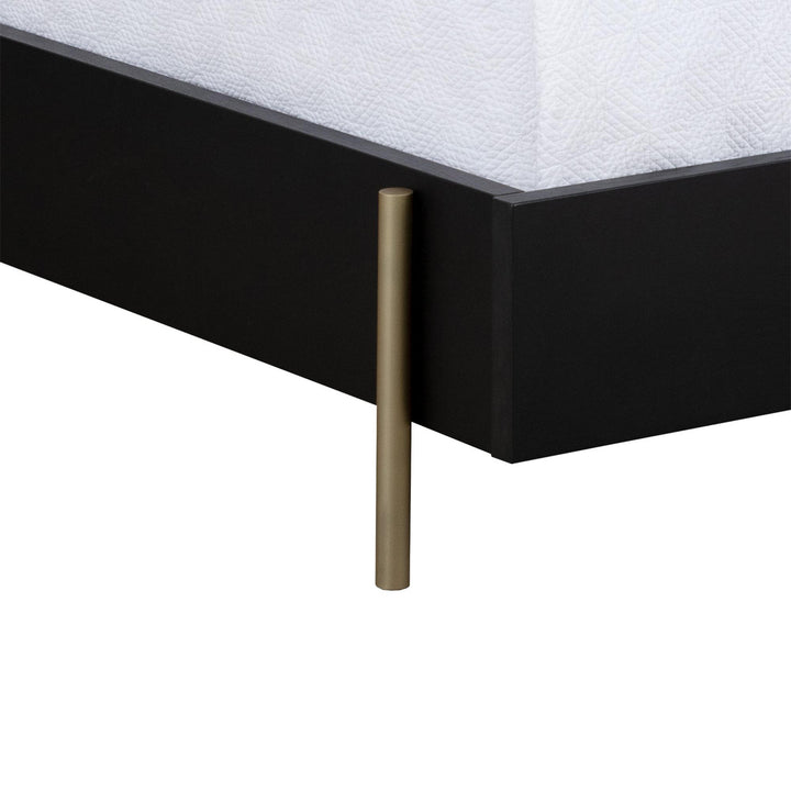 AVIDA BLACK & NATURAL CANE BED - CLOSE VIEW