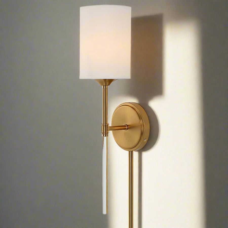 AWYR 1 LIGHT BRASS SCONCE