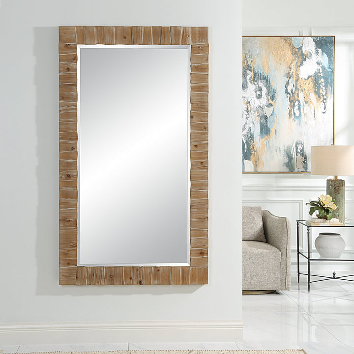 AYANNA OVER - SIZED WOOD MIRROR