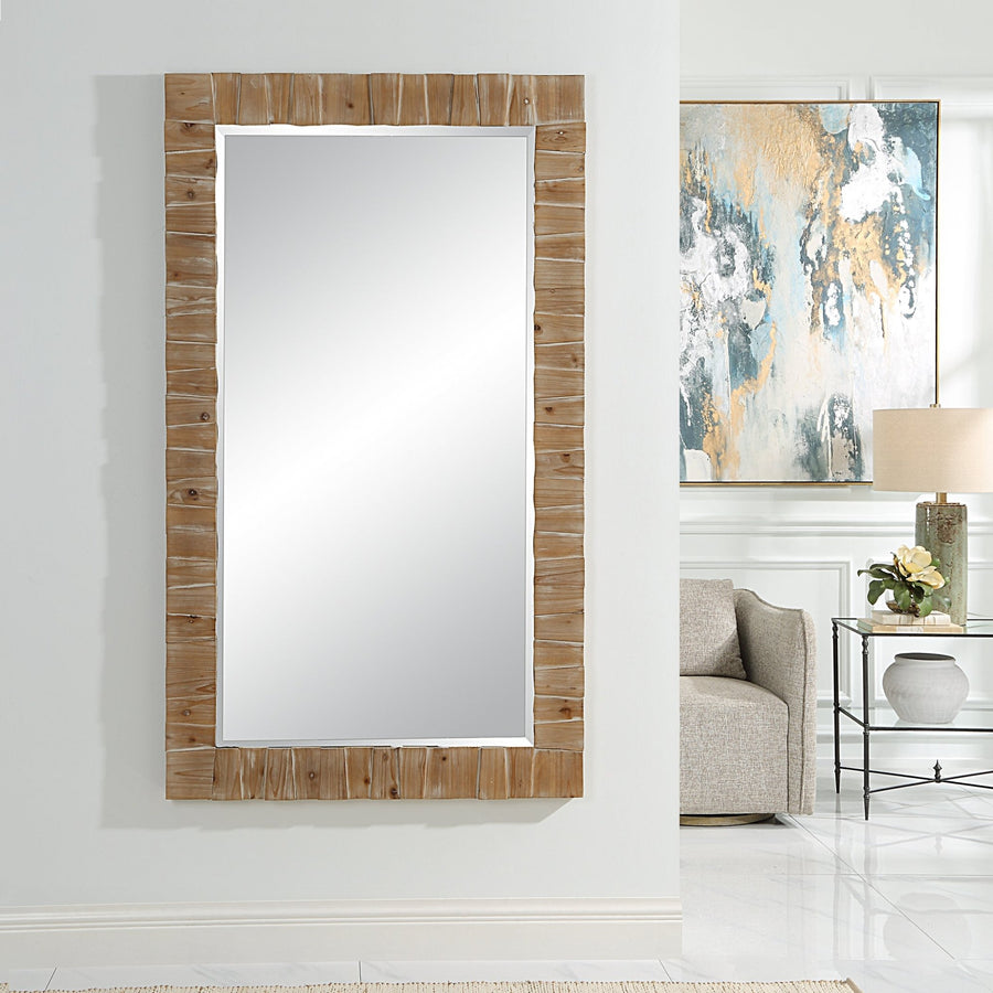 AYANNA OVER - SIZED WOOD MIRROR