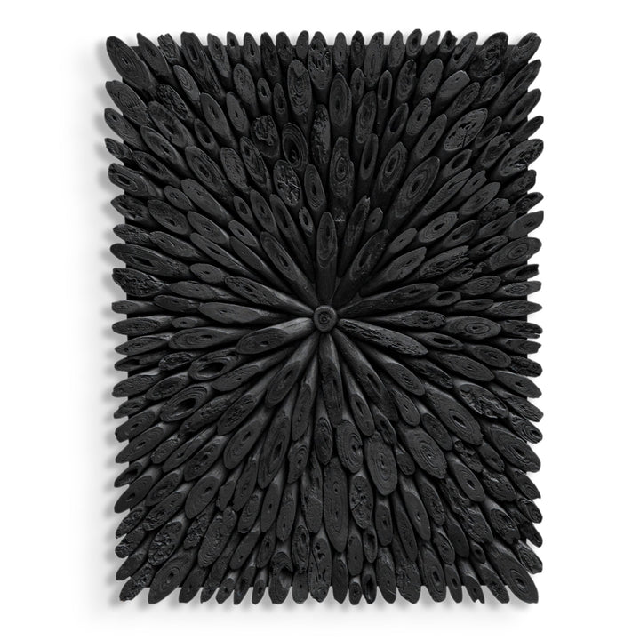 BAHAMA WOOD WALL ART: BLACK