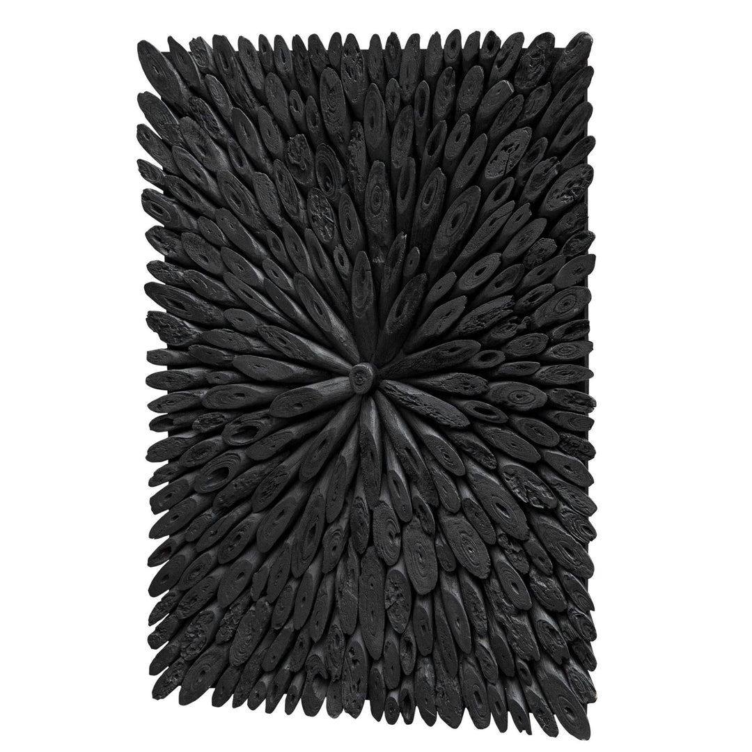 BAHAMA WOOD WALL ART: BLACK