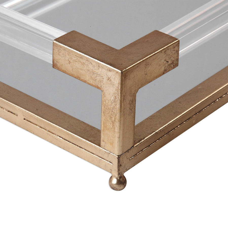 BALKAN MIRRORED SERVING TRAY: GOLD
