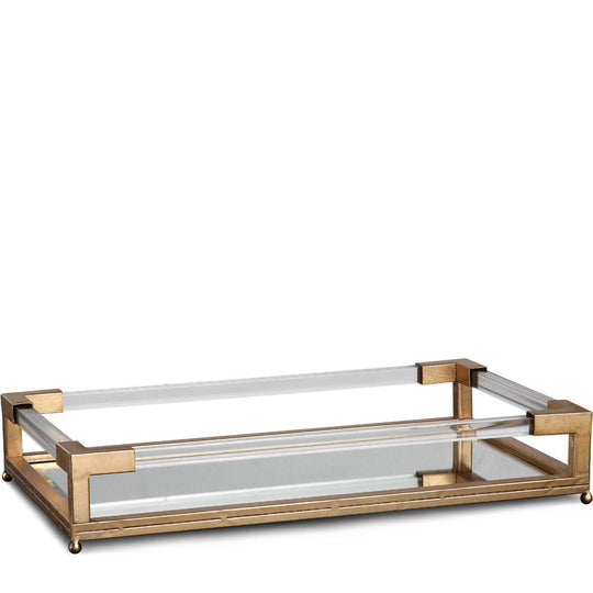 BALKAN MIRRORED SERVING TRAY: GOLD