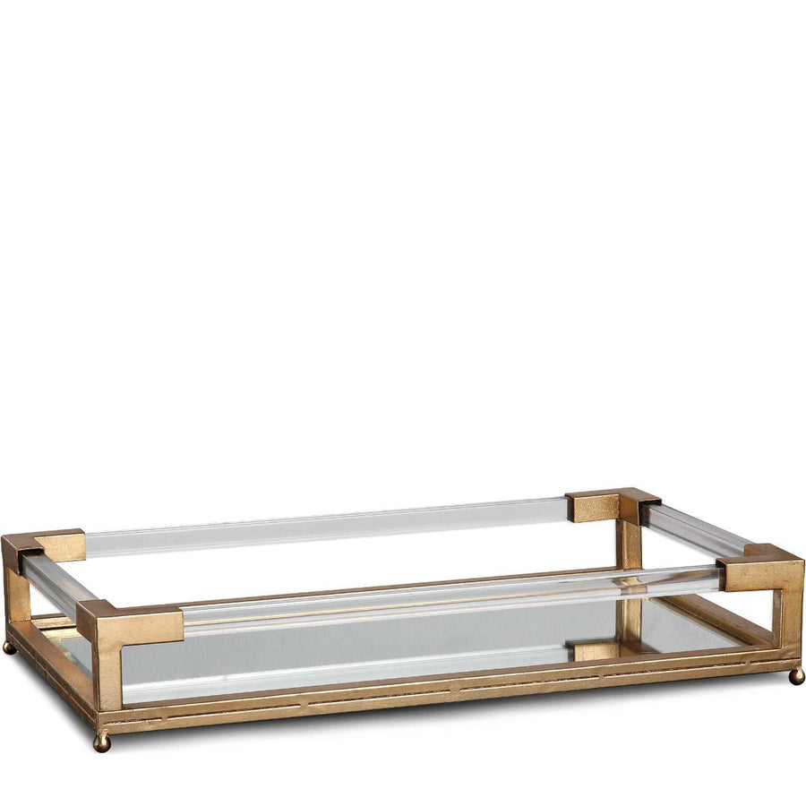 BALKAN MIRRORED SERVING TRAY: GOLD
