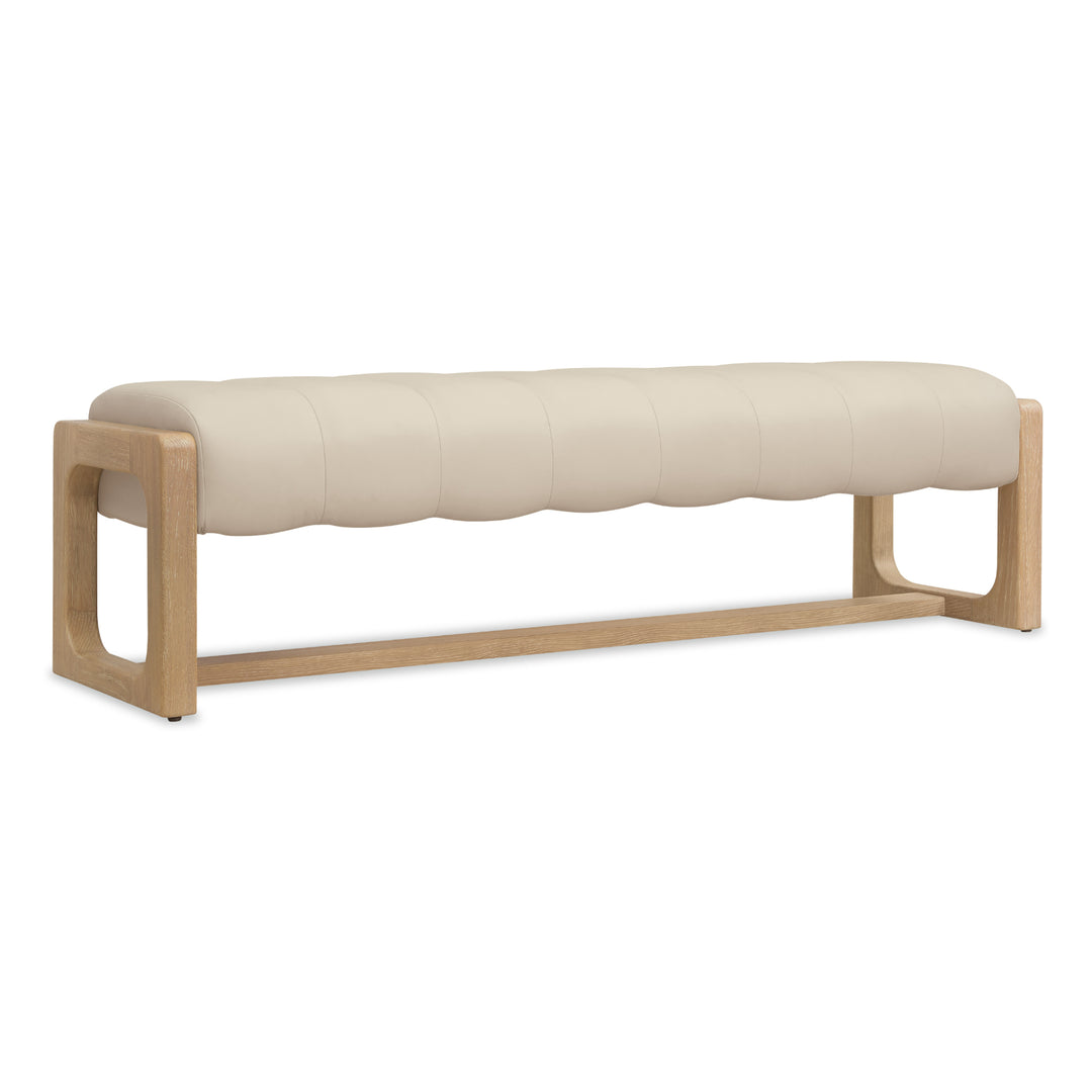 BANYON LEATHER UPHOLSTERED BEDROOM BENCH