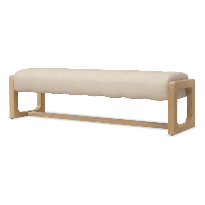 BANYON LEATHER UPHOLSTERED BEDROOM BENCH