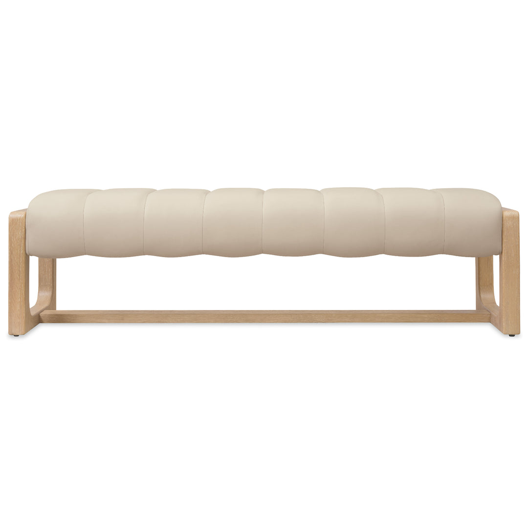 BANYON LEATHER UPHOLSTERED BEDROOM BENCH