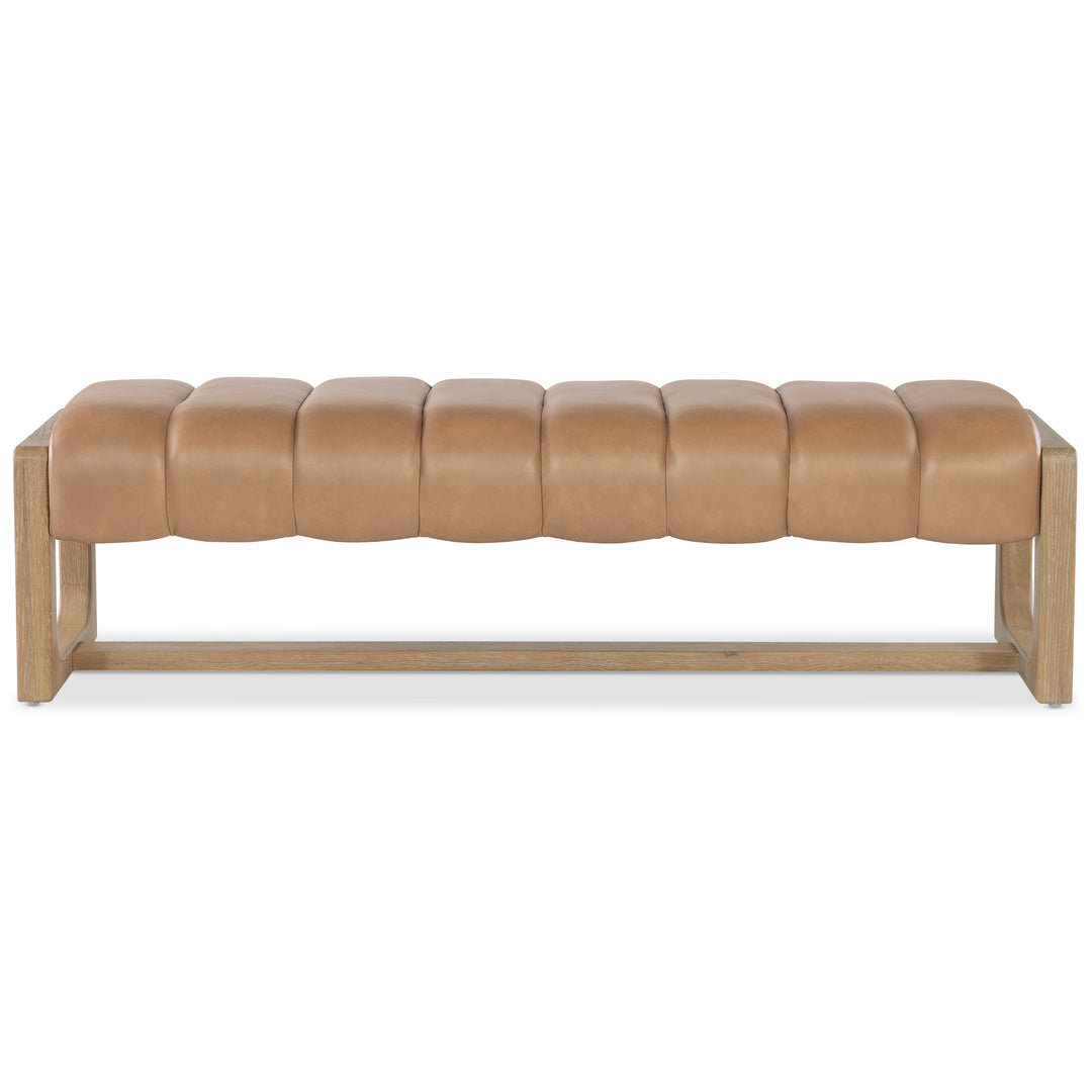 BANYON LEATHER UPHOLSTERED BEDROOM BENCH