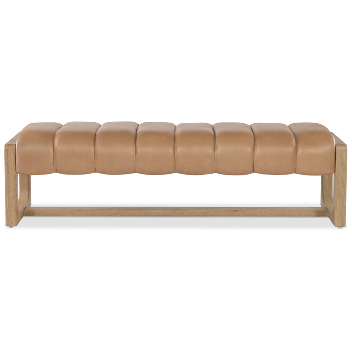 BANYON LEATHER UPHOLSTERED BEDROOM BENCH