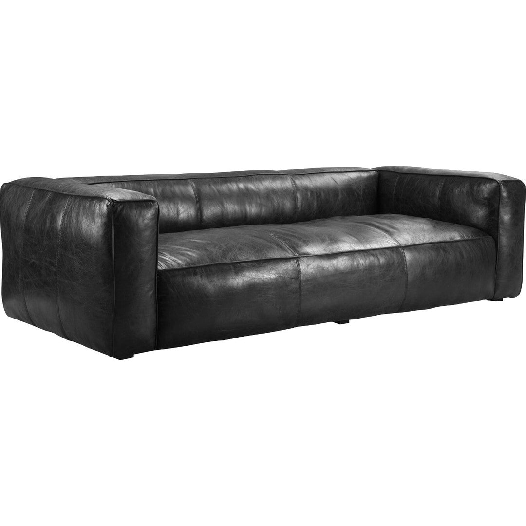 BAUHAUS VINTAGE BLACK LEATHER SOFA