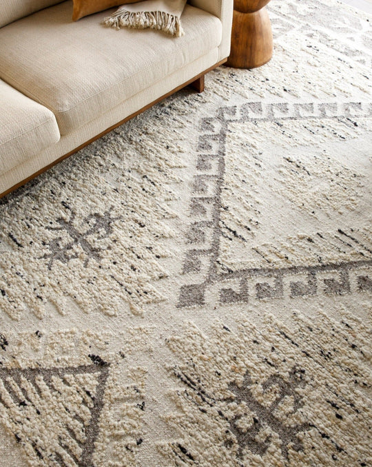 BAYLIN WOOL RUG: CREAM, GREY