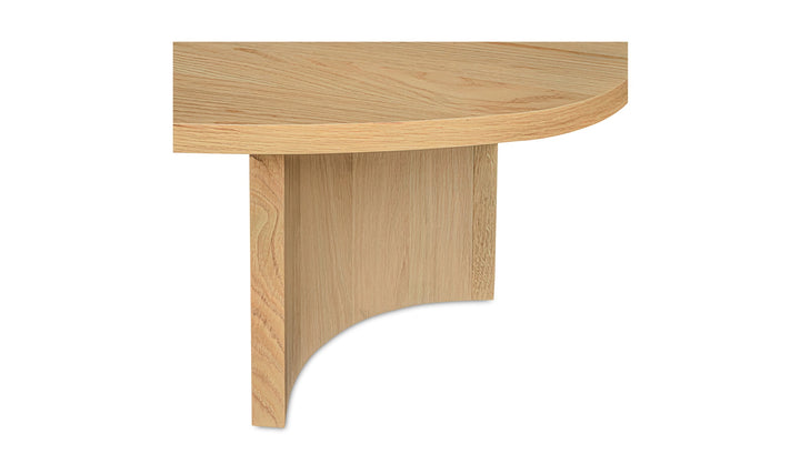 BEAN DINING TABLE: NATURAL OAK