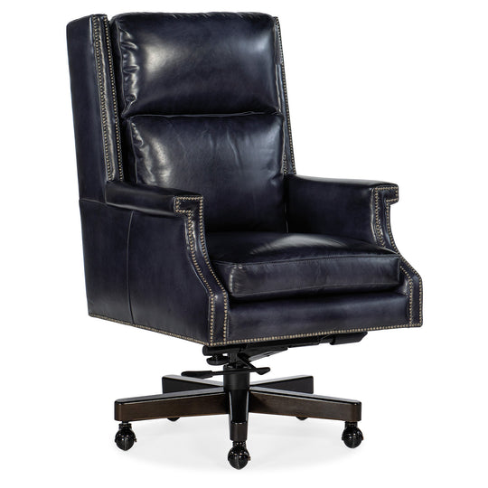 BECKETT EXECUTIVE SWIVEL WOOD CAPPED TILT CHAIR