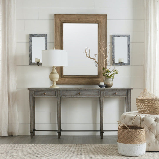 BELLA VINTAGE GREY CONSOLE TABLE