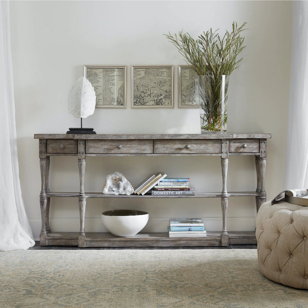 BERRINGTON CONSOLE: AGED GREY