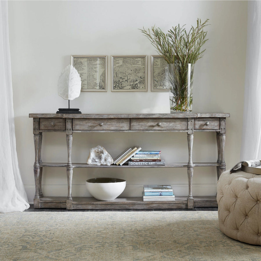 BERRINGTON CONSOLE: AGED GREY