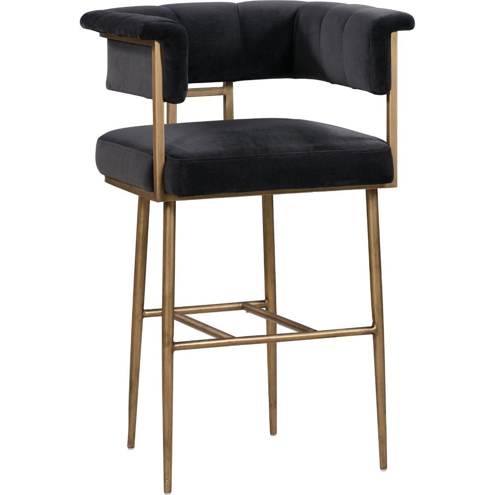 BIANCA VELVET BAR STOOL