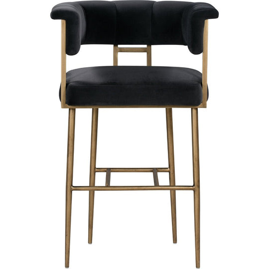 BIANCA VELVET BAR STOOL