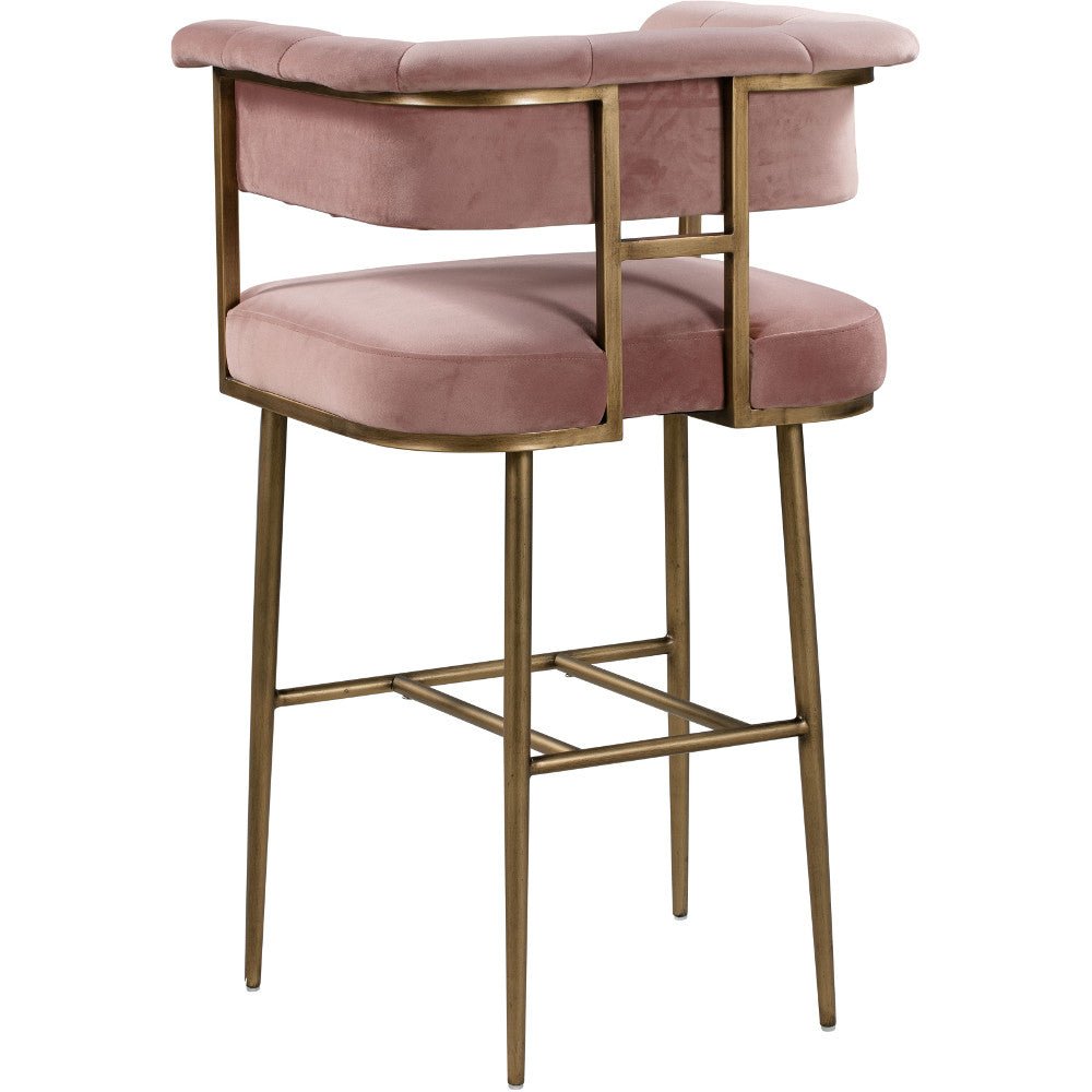 BIANCA VELVET BAR STOOL