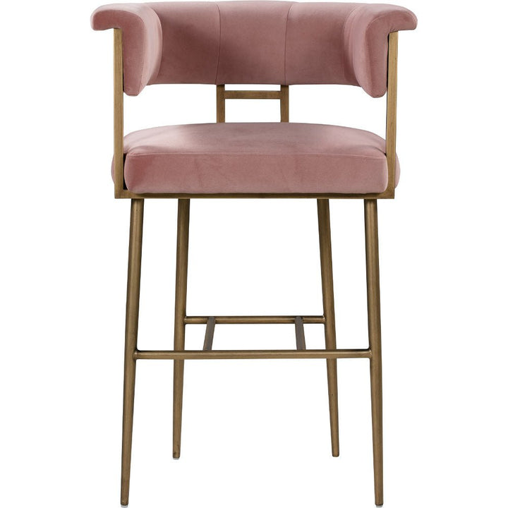 BIANCA VELVET BAR STOOL