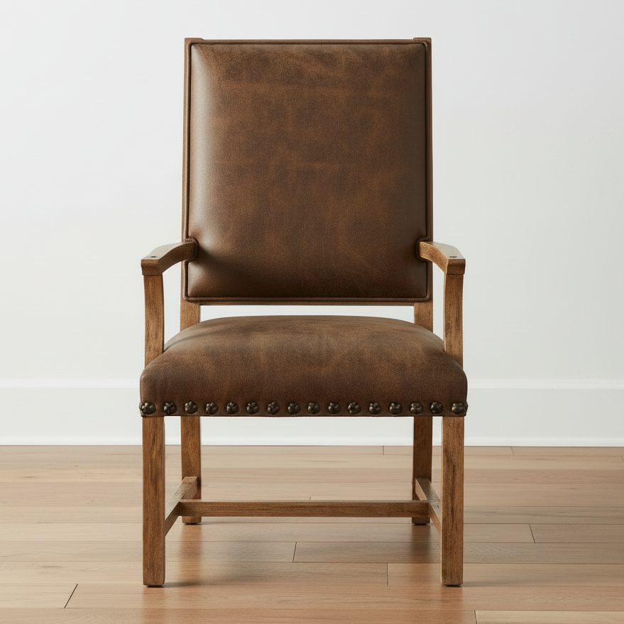 Big Sky Dining Arm Chair – Front View Clean