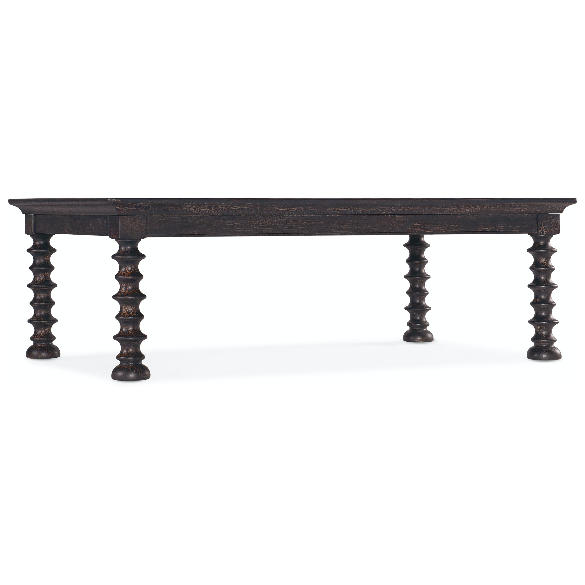 BIG SKY TURNED LEG COFFEE TABLE | CHARRED TIMBER – ShopDesignTap