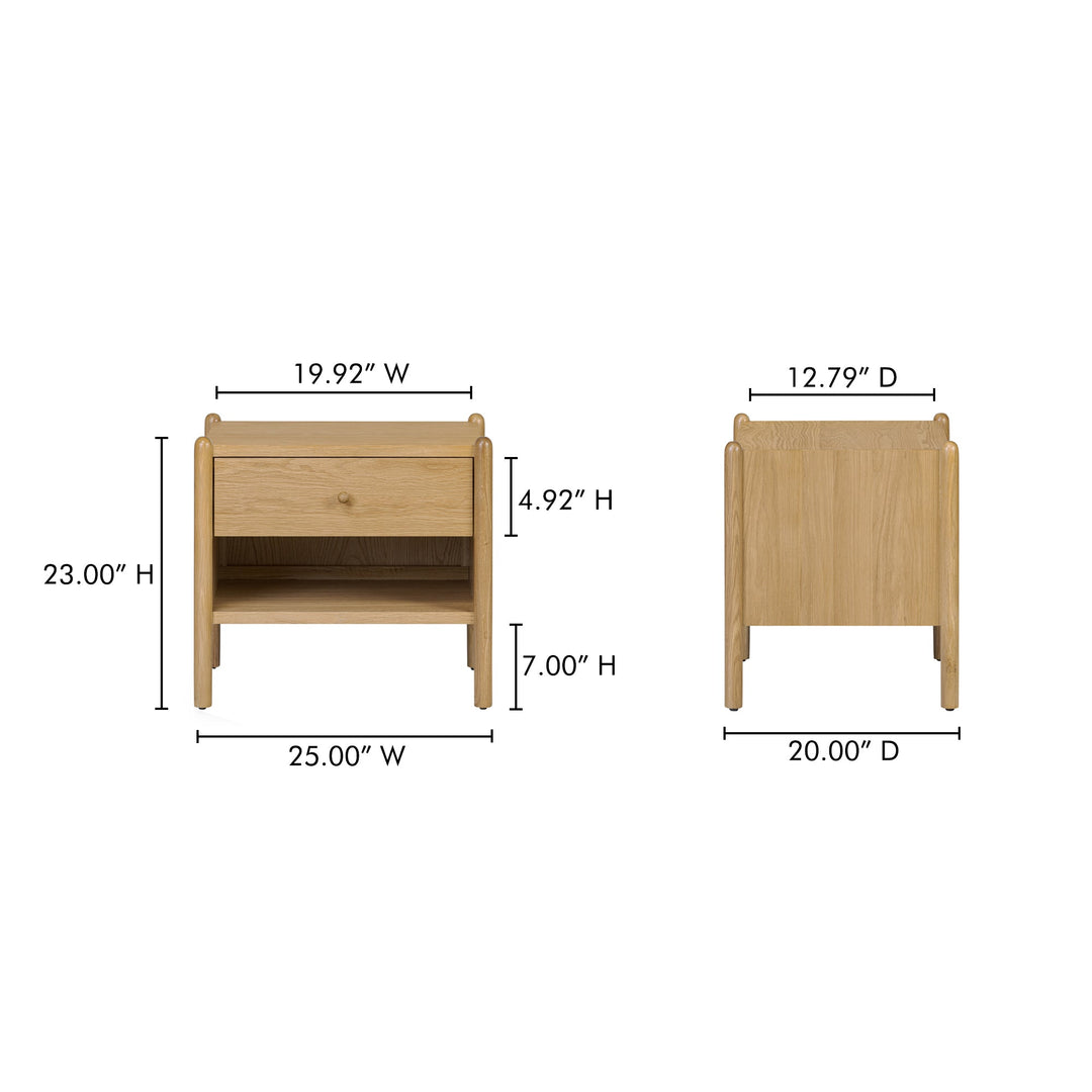 BILLY NATURAL OAK NIGHTSTAND