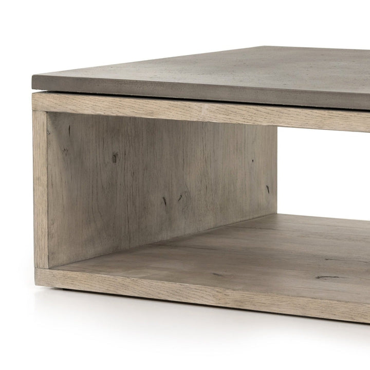 BINA OAK + CONCRETE COFFEE TABLE