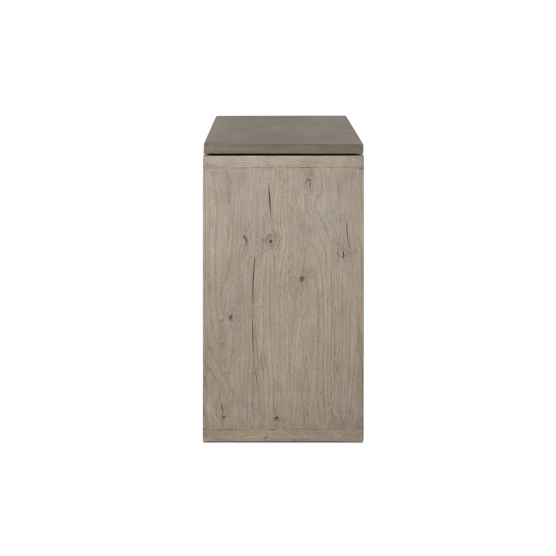 BINA OAK + CONCRETE CONSOLE TABLE