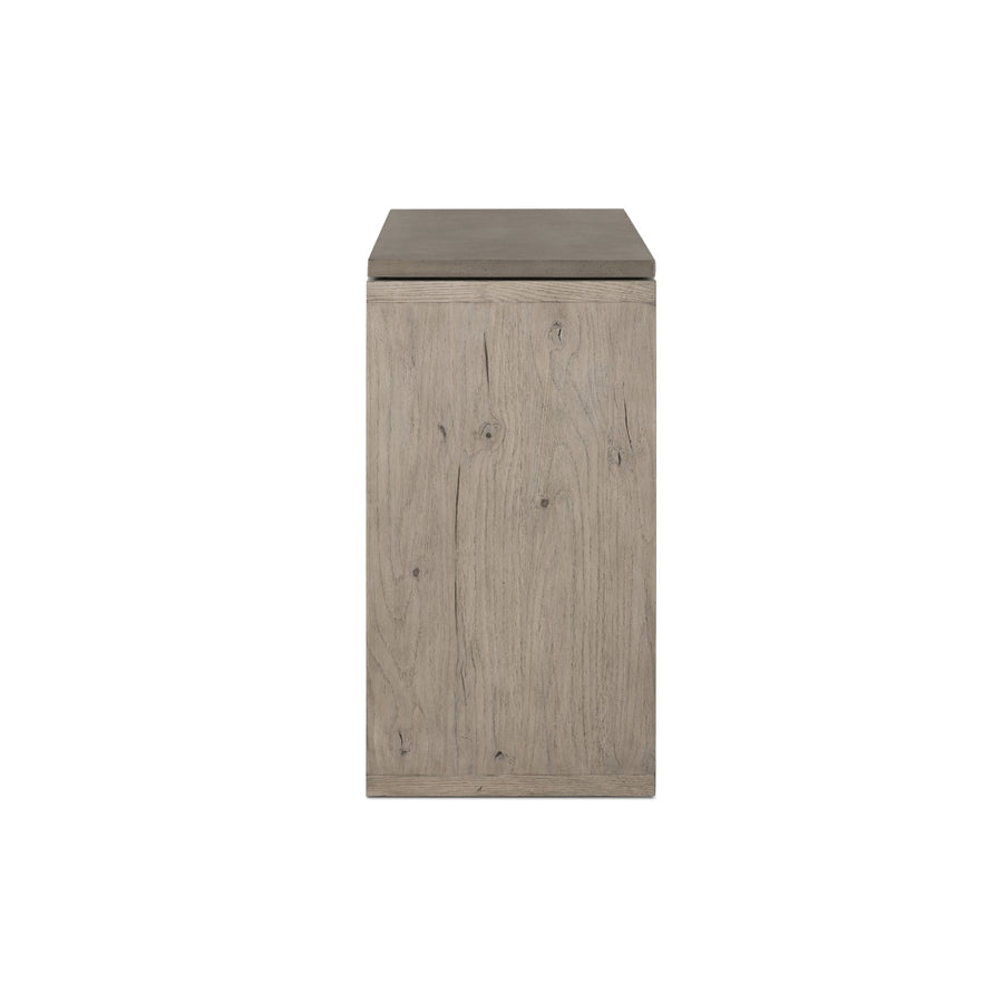 BINA OAK + CONCRETE CONSOLE TABLE